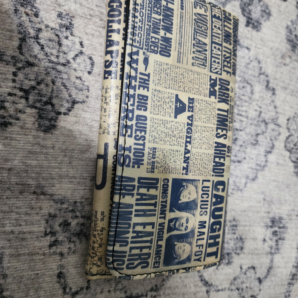 Newspaper Print Clutch